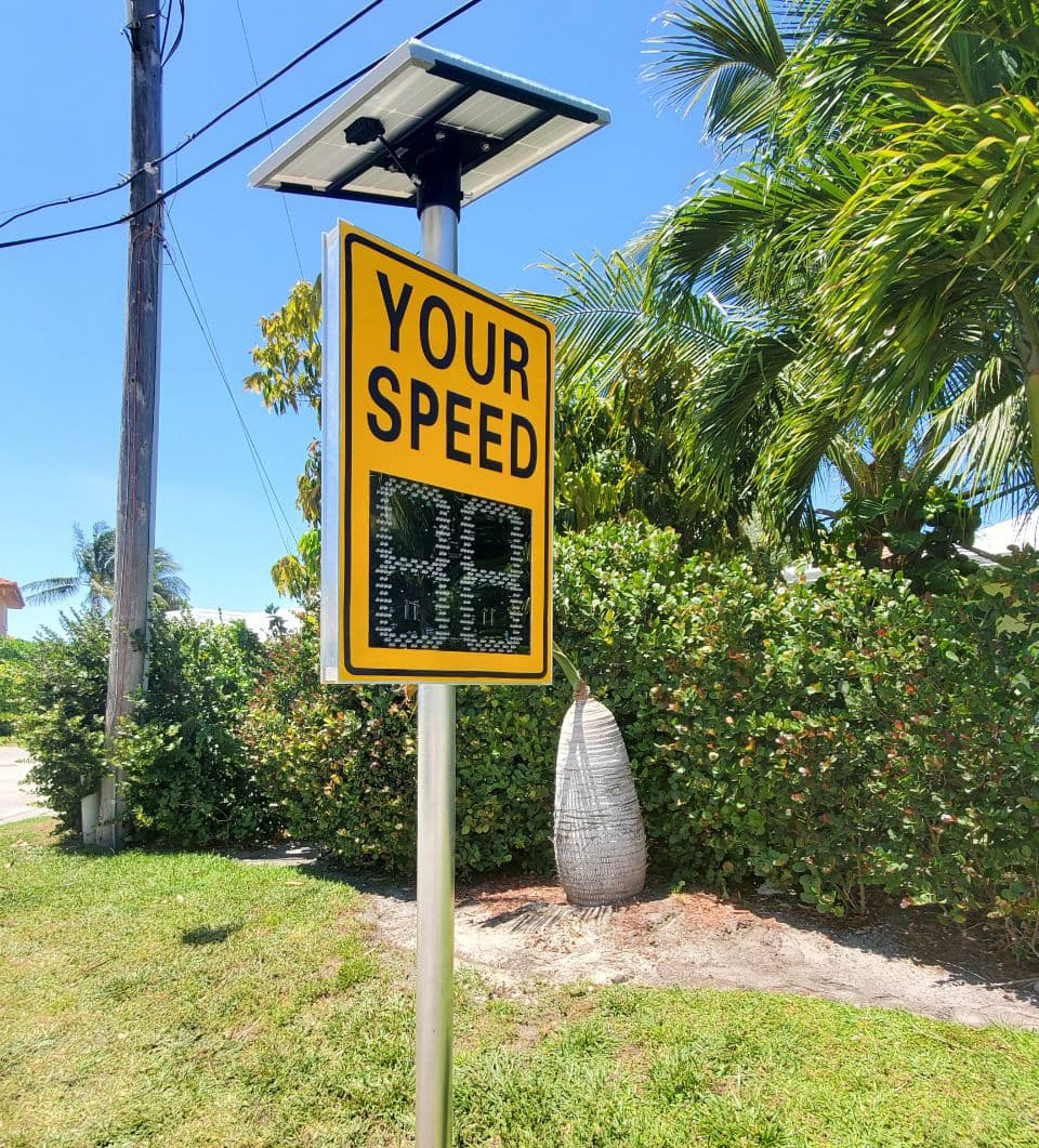 Solar Speed Sign